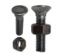 DOJA INDUSTRIAL | Tornillos Arado | PACK 20 | Tamaño: 11 x 50 mm | Tornillo Cabeza Plana | Pernos de Arados en Acero | Agricultura, Ferreteria