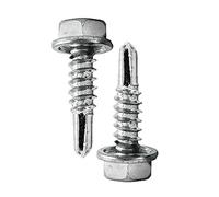 DOJA Industrial | Tornillos Autotaladrantes sin Arandela | 5,5 x 22 | PACK 100 | Tornillo Punta Broca | Tornillos Autoperforantes Autorroscantes Hexagonales para Chapa Aluminio, Tejado de Chapa, Placa