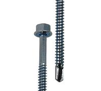 DOJA Industrial | Tornillos Autotaladrantes sin Arandela | 6,3 x 50 | PACK 75 | Tornillo Punta Broca | Autoperforantes Autorroscantes Hexagonales para Chapa Aluminio, Tejado de Chapa, Placa Aluminio