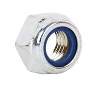 DOJA INDUSTRIAL | Tuerca Autoblocante M6 | PACK 50 | Tuercas con Freno para Tornillos | Tuercas Hexagonales de Inserción Autoblocantes | Tuerca Nylon Autocierre, Seguridad, Autobloqueo Antideslizante