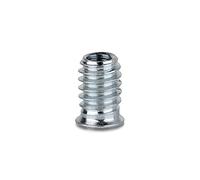 DOJA Industrial | Tuercas Embutidas de Hierro Cincado | PACK 40 | 8 x 15 mm | Tuerca de Cabeza Hexagonal Allen para Insercion en Madera Blanda, Muebles, Contrachapado, Laminado...