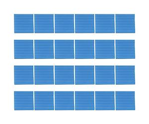 Dojimayisc 24 paquetes de placas de espuma acústica 1 x 12 x 12, paneles de pared insonorizados con quemador de fuego, placas de cuña para estudios, hogar