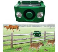 DOJOEUU Luces de Advertencia solares Beast con Volumen Alto, Luces de Advertencia for Exteriores con 13 Voces, Luces estroboscópicas de Animales for jardín, luz Intermitente con Sensor de Movimiento