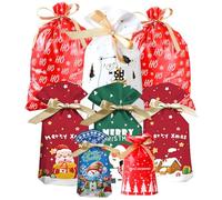 DOJoykey Bolsas de con cordón, 28 unidades de varios tamaños, reutilizables, grandes bolsas de regalo para fiestas de Navidad