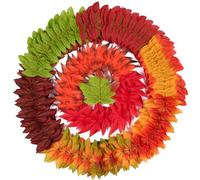 DOJoykey Hojas de arce otoñales, 200 hojas artificiales de otoño de colores mixtos para decorar habitaciones temáticas otoñales, tarjetas, manualidades y día de Acción de Gracias