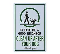 Dojune-Clean Up After Your Dog Sign, Clean Up After Your Pets, Be a Good Neighbor Sign