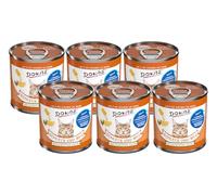 Dokas Bebida para gatos con pollo, 6 x 100 g | Snack líquido con 30% de filete de pechuga de pollo | Apoya la absorción de líquidos | Sin cereales y sin aditivos