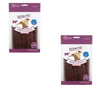 Dokas Carne de Res Seca | Paquete Doble | 2 x 70 g | Snack masticable para Perros | Variación Especialmente Sabrosa para el comedero | Envase resellable para conservar la frescura