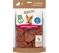 DOKAS Costillas de Conejo - Bocadillo Natural Premium sin Cereales para Perros Hecho de Costillas de Conejo secas - 1 x 100 g