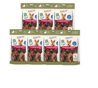 DOKAS Despojos de conejo | 7 x 100 g | Snack natural para perros | Contiene pulmones, estómago, hígado y corazón | aperitivo de recompensa | también un aperitivo barf adecuado para la especie