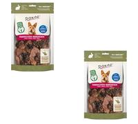 DOKAS Despojos de conejo | Paquete doble | 2 x 100 g | Snack natural para perros | Contiene pulmones, estómago, hígado y corazón | Aperitivo de recompensa | también un aperitivo barf adecuado para la