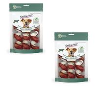 Dokas Espiral masticable para perros, Comida Perros con pechuga de pato, pack doble, 2 x 110 g