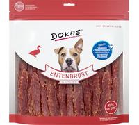 DOKAS Pechuga de Pato en rodajas - Snack Premium sin Cereales para Perros - Filete de pechuga de Pato - 1 x 900 g