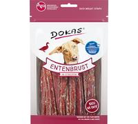 DOKAS Snack Premium sin Cereales en Tiras para Perros - de Filete de Pecho de Pato