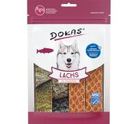 Dokas Tiras de Salmón | Paquete de 8 | 8 x 100 g | Golosinas para Perros de Todas Las Edades | Ingredientes Pueden Hacer de Este Snack un Placer Especial | como recompensa