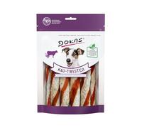 DOKAS Twister de Piel de Vaca, Tripas y pechuga 9 x 200 gr Alimento para Perros (Pato)