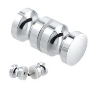 Dokeno 1 Piezas Tirador de Puerta de Ducha, Manillas De Puerta Tirador De Puerta Maciza De Aluminio Manija Puerta Vidrio Redondo Pomos Para Puerta De Ducha para Baño Casa Cocina (30mm)