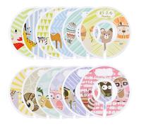 Dokeno 12 Piezas Divisores de Perchas para Bebés, 9cm Separadores Tamaño de Ropa Separadores de Armario de Ropa Organizadores de Ropa de Armario para Bebé para Recién Nacidos a 24 Meses