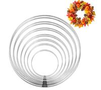 Dokeno 14 Piezas Anillos de Metal, 5/7/10/13/15/18/ 20cm Aros de Corona Floral Creative Metal para Manualidades Decoraciones Nupciales Aros de Metal para Tapiz de Macramé