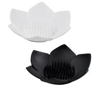 Dokeno 2 Piezas Jaboneras de Silicona, Escurridor de Jabón con Drenaje,jabonera Ducha, diseño de Flores,Jabonera Antideslizante para Ducha,baño,Cocina,Lavado de Manos