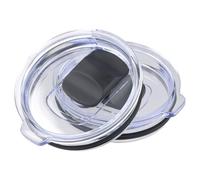 Dokeno 2 Piezas Tapa de Vaso de 20 Onzas, Tapa para Taza Compatible, Tapas de Repuesto para Vaso de Viaje, Tapas de Vaso Plástico Resistentes A Salpicaduras para Taza de Vasos de Beber(Negro) (B)