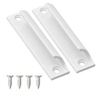 Dokeno 2 Piezas Tirador de Puerta Corredera, Tiradores de puerta de balcón, Manijas Para Puertas Metal para Puertas Ventanas Armarios Correderas y Cajones, Blanco