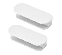 Dokeno 2 Piezas Tirador de Puerta de Balcón Tiradores de Armario Manija de Puerta Autoadhesiva de Plástico Tiradores de Puerta Autoadhesivos para Ventana Cajones Armarios Puertas de Cristal (Blanco)