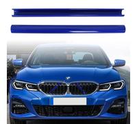 Dokeno 2 x Rejillas Frontales de Radiador Decorativas Azul, BMW Compatible con Serie 1 2 3 4 5 6 7 X 1 2 3 4 5, Embellecedores de Rejilla