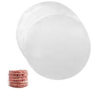 Dokeno 200 Hojas Papel para Smash Burger, 20cm Papel Pergamino Redondo, Papel de Horno para Moldes Redondos, Papel de Horno Redondo para Burgers, Hamburguesas, Albóndigas