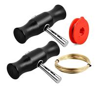 Dokeno 4 Piezas Kit de Herramienta de Eliminación de Parabrisas de Coche Herramientas para Parabrisas con Alambre y Mangos Universal Desmontaje Parabrisas del Automóvil Kit