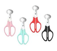 Dokeno 4 Piezas Tijeras Huevos Codorniz, Codorniz Huevos Tijeras Huevo Cortador, Tijeras de Corte de Cáscara de Huevo de Acero Inoxidable para Hogar Cocina Restaurante