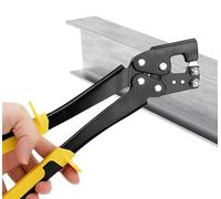 Dokeno Alicates de Perforación Fijos de Quilla de Acero Ligero, Crimpadora de Pernos de Acero, Mango Perno Crimpador Drywall Alicates, Ahorro de Trabajo, Herramienta Manual Para Paneles de Yeso