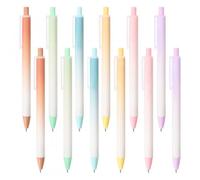 Dokeno Bolígrafos de Tinta Gel, 12 Piezas Bolígrafos de Gel Retráctiles, Aesthetic School Supplies, Escritura Suave, Tinta de Secado Rápido, Bolígrafos Bonitos, para Escuela y Oficina