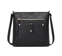 Dokeno Bolso Bandolera Mujer de Cuero PU, Borsa a Spalla con Tracolla Ajustable, Borsa Impermeable y Ligera, Ideal para Trabajo, Escuela y Uso Diario