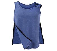 Dokeno Camiseta para Recuperación De Cirugía De Hombro, Camisetas Totalmente Rasgables, Camisa De Hombro (FR/ES, Letras, Talla única, Regular, Regular, L)