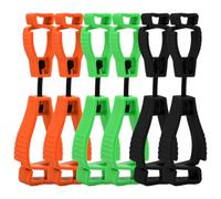 Dokeno Clips para Guantes Soporte para Guantes, 6Pcs Plástico Pinzas para Guantes Sujetador para Guantes, Clip para Guantes de Trabajo de Seguridad para Llave Toalla