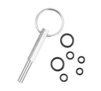 Dokeno Llave de Cabeza Ovalada, Reparación Herramientas de Seguridad Cafeteras con Anillos de Goma Punta de Llave para Cafeteras