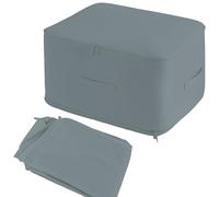 Dokeno Organizador de autocompresión que ahorra espacio,bolsa de almacenamiento,organizador de autocompresión,bolsa de compresión para edredón,para edredones, ropa y mantas (gris,54x42x60CM)