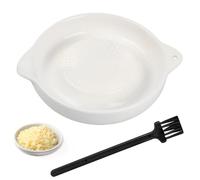 Dokeno Rallador de Cerámica Rallador de Jengibre de Cerámica con Cepillo, Rallador de Ajos Rallador de Wasabi Rallador de Verduras para Ajo,Jengibre,Cebolla, Especias