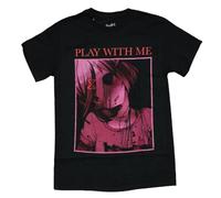 Doki Doki Literature Cub Mens T-Shirt - Come Play with Me Scary Girl Black L