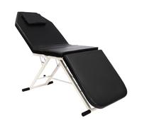 Dokiiovo Camilla de masaje móvil con 3 zonas, banco de masaje plegable con cojín, capacidad de carga hasta 250 kg, cama de masaje, 182 x 60 x 60 cm (negro)