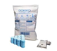 DOKIKO Pastillas de repuesto para limpiador de vidrio, 50 tabletas concentradas de limpieza multisuperficie, 1 paquete hace 50 x 16 onzas líquidas en spray para ventanas, espejos, parabrisas y más