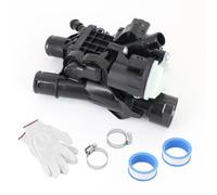 Dokili 9804160380 Carcasa termostática termostato refrigerante compatible con C4 C5 III 308 508 2.0 BlueHDi Fo-cus MK2 MK3 Ku-ga Ga-laxy Mon-deo DS7Q-8A586-AA 9849443980