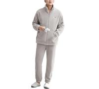 dokly Hombres 2 Juegos de Pijamas Invierno Coral vellón Grueso Cuello Alto Cuello facecloth Loungewear se Puede Usar Fuera,Light Gray,3XL