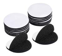 Dokpav 15 Pcs Almohadillas Adhesivas de Doble Cara, Cinta Doble Cara Extrafuerte, No Más Clavos (Redondo, Negro, 6 x 6 cm)