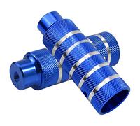 Dokpav 2PCS Pinzas de Pie para Bicicleta, Aleación de Aluminio, Pedal Apto para Ejes Delanteros o Traseros, Clavijas para BMX (Azul)
