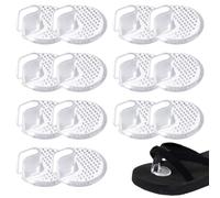 DOKRIN 7 pares de protectores de silicona transparente para chanclas, almohadillas antideslizantes transparentes para los dedos, protectores reutilizables con división para chanclas y sandalias