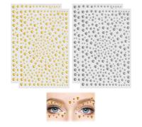 DOKRIN Calcomanías y autoadherentes para uñas, 160 piezas de pinzas para trenzas, pinzas para trenzas, accesorios para trenzas, para hombres y mujeres (oro, plata)