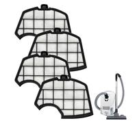 DOKRIN Filtros para aspiradoras verticales,Cuatro filtros de motor negros para filtros de motor Folletto VK140, VK150, FP140 y FP150, dispositivos de protección del motor.