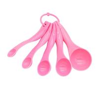 DOKRIN Juegos de cucharas medidoras, Juego de 5 cucharas medidoras con diferentes capacidades: 1 g, 2,5 g, 5 g, 7,5 g y 15 g. Herramientas para medir líquidos y polvos (rosa)